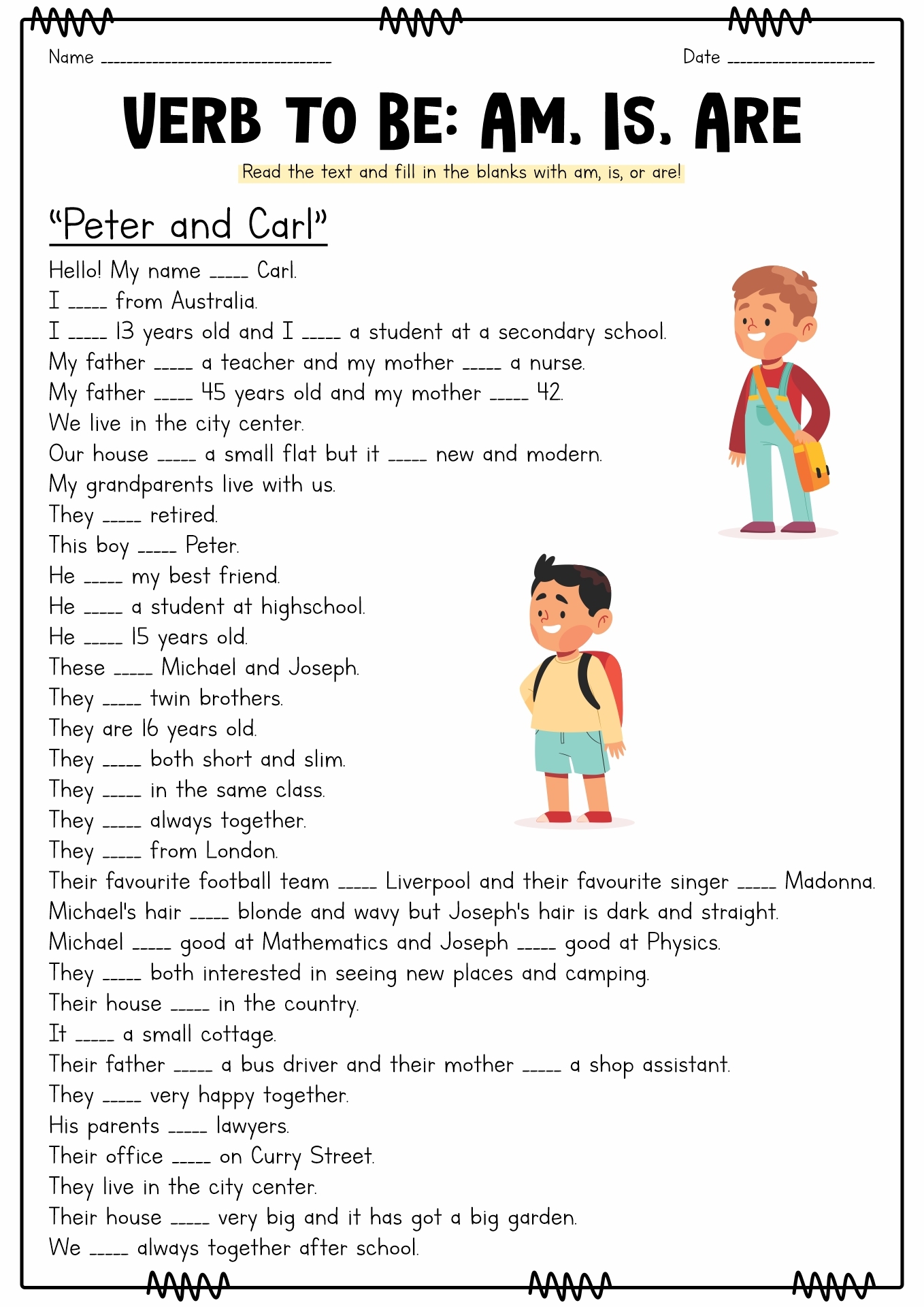 Free Esl Worksheets Printables