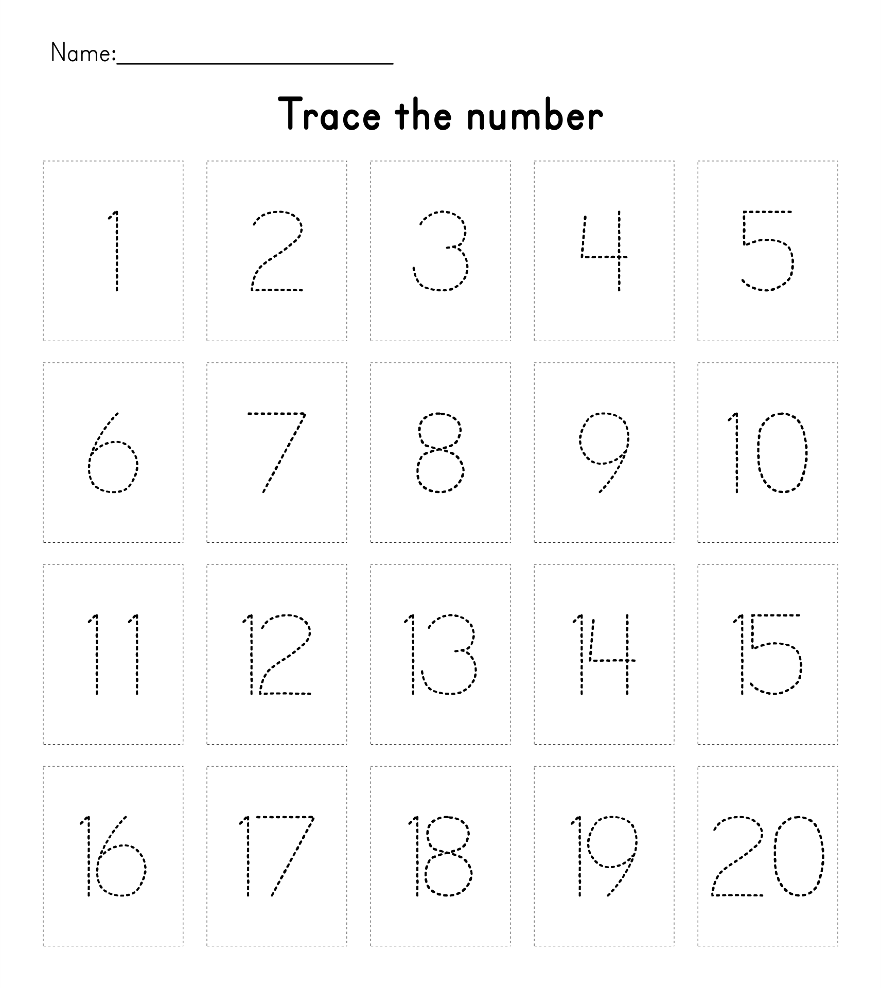 Free Prek Printable Worksheets