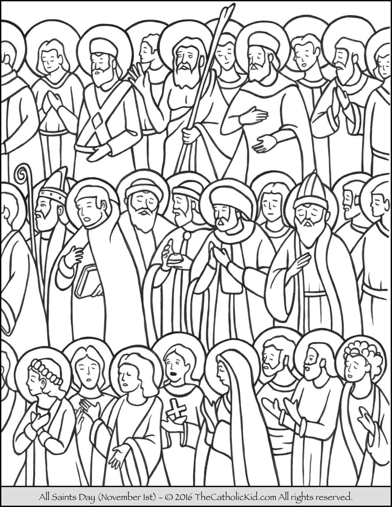 All Saints Day Coloring Page All Saints Day Coloring Page