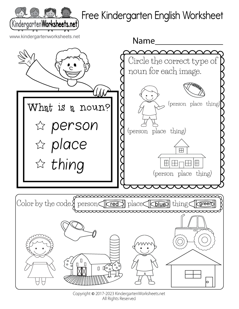 Printable Kindergarten Worksheets Pdf Printable Kindergarten Worksheets Pdf