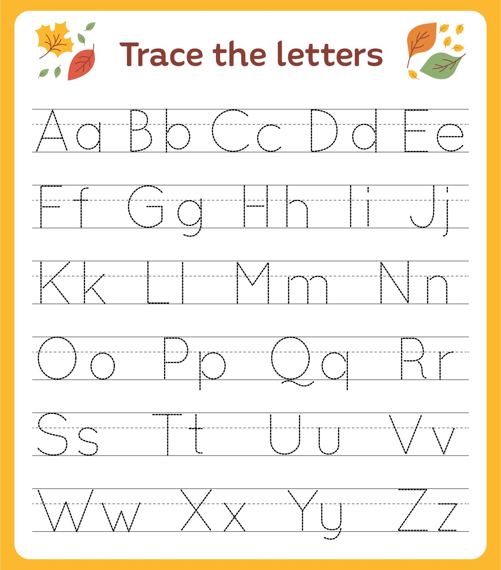 Free Preschool Alphabet Worksheets Printables