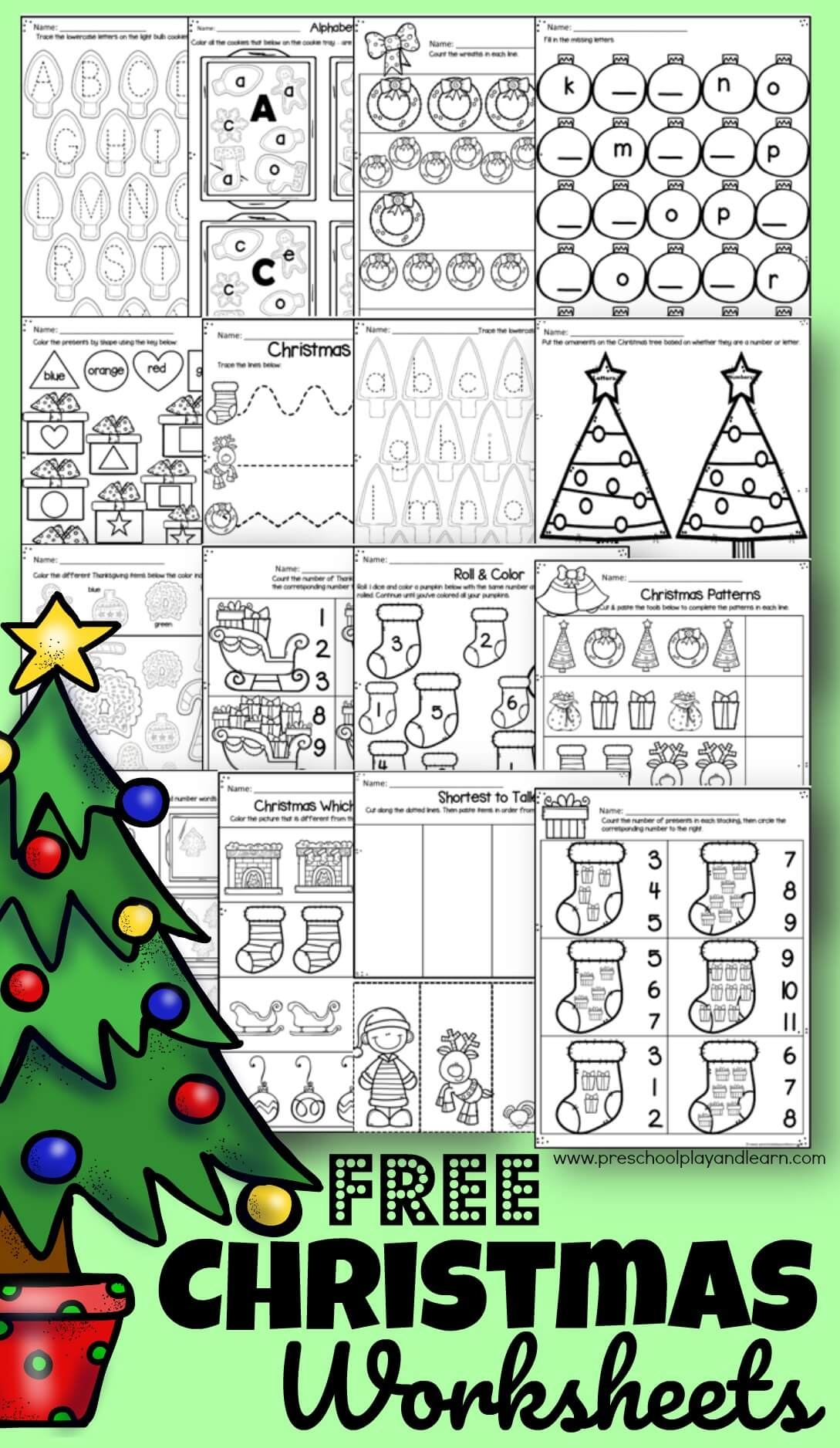 Xmas Worksheets Printable Xmas Worksheets Printable