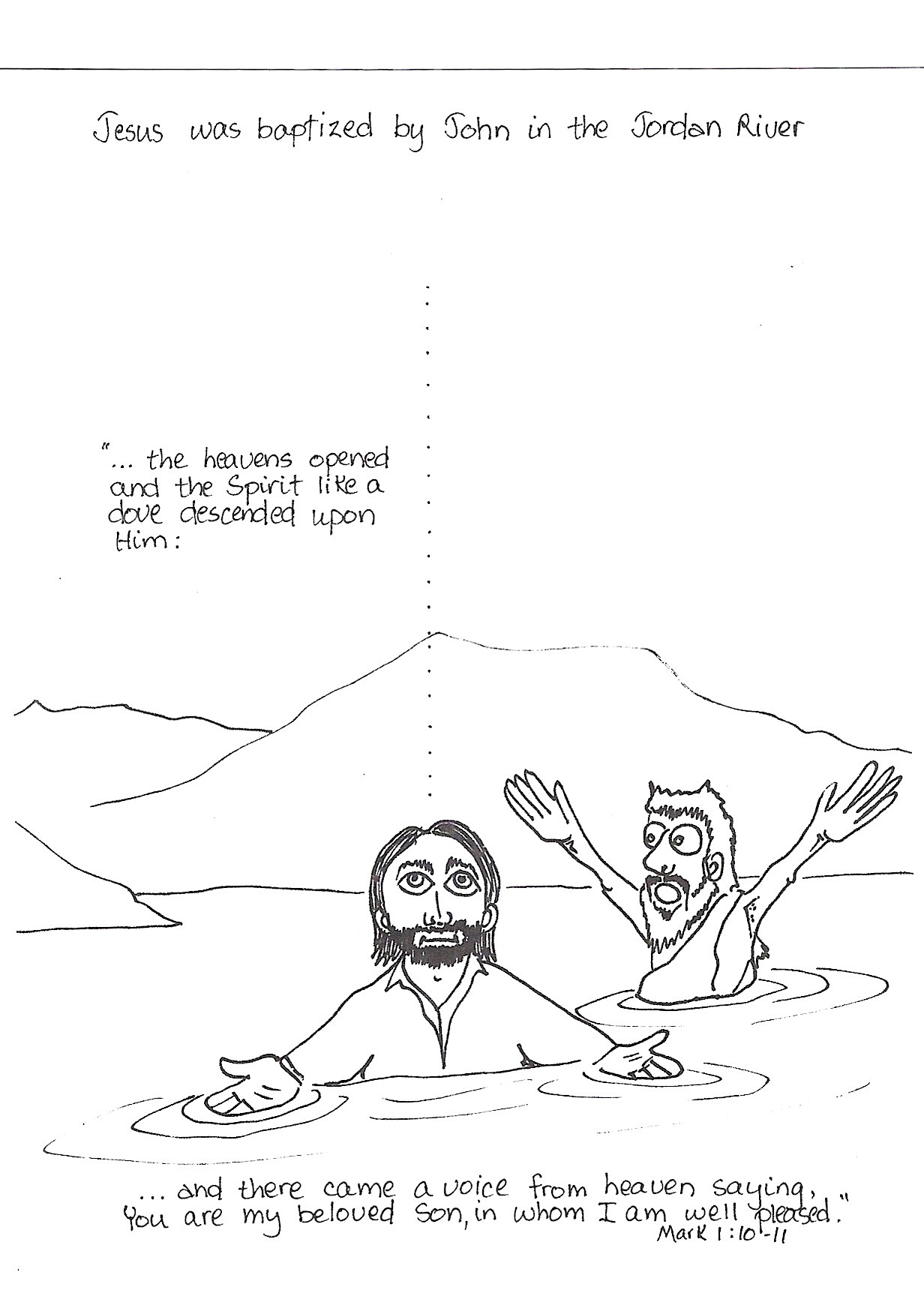 Jesus Is Baptized Aunties Bible Lessons Jesus Is Baptized Aunties Bible Lessons