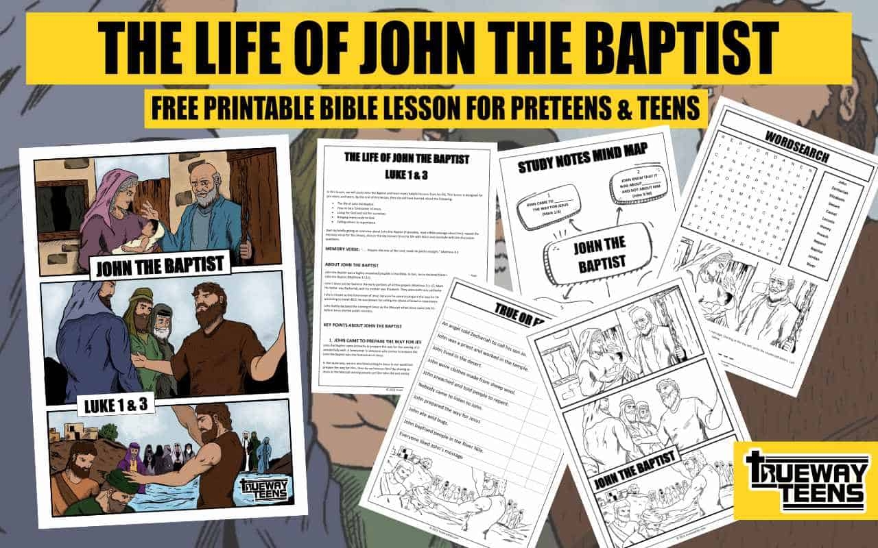 Free Printable John The Baptist Worksheets Free Printable John The Baptist Worksheets
