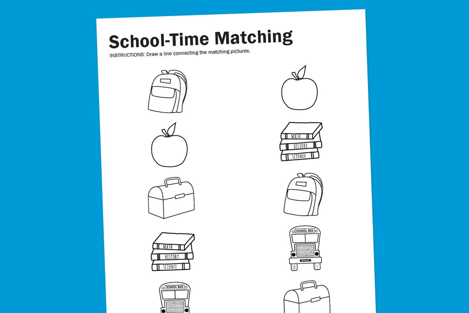 Printable Matching Worksheets