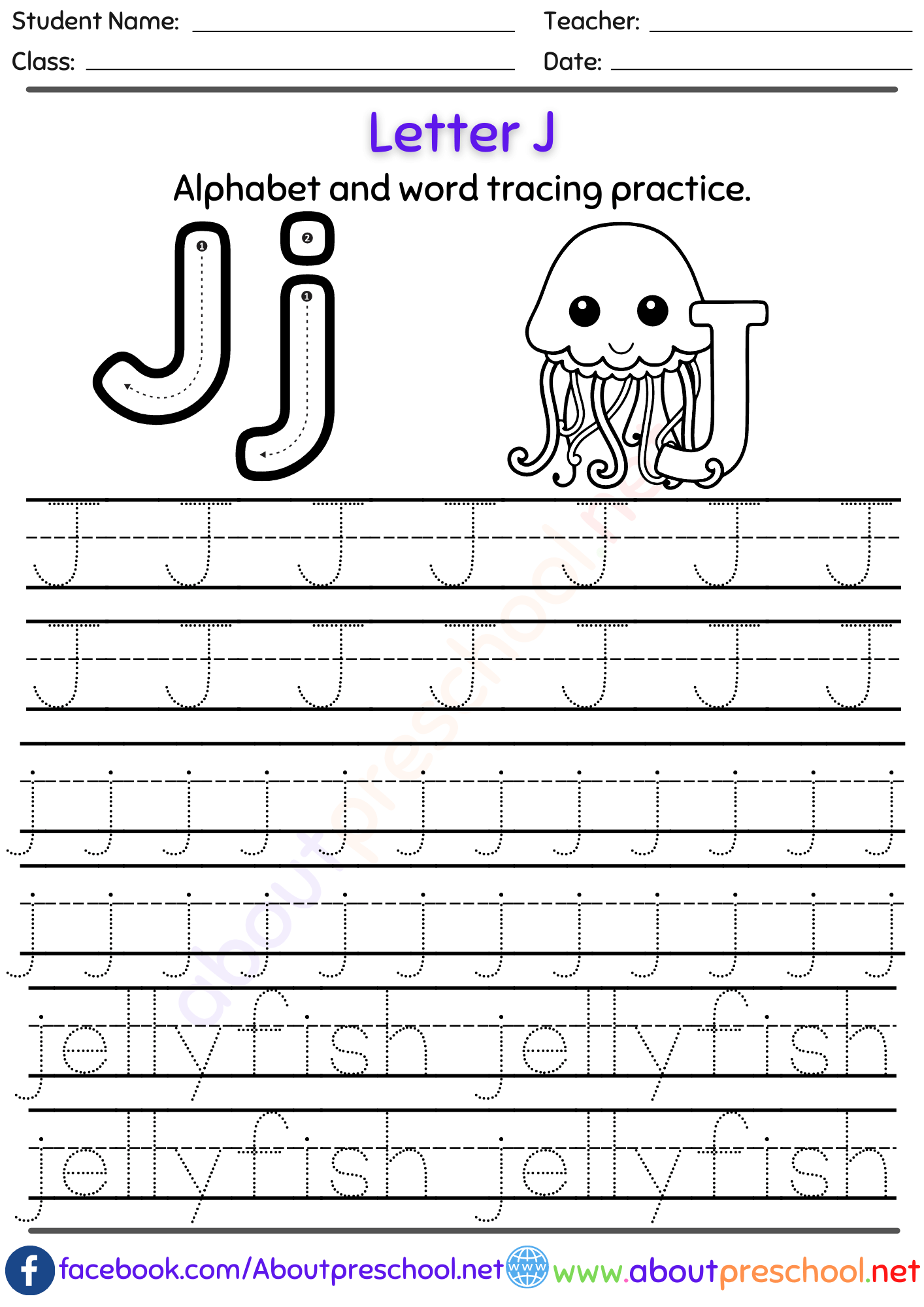 10 Best Free Printable Tracing Letters Archives Page 3 Of 4 About Preschool