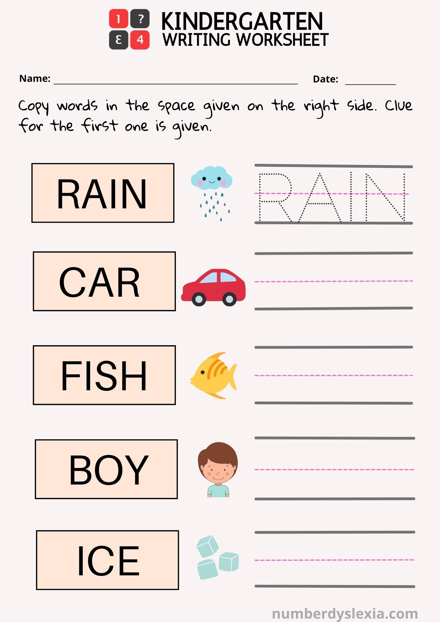 10 Best Handwriting Printable Kindergarten Worksheets Printablee Worksheets Library