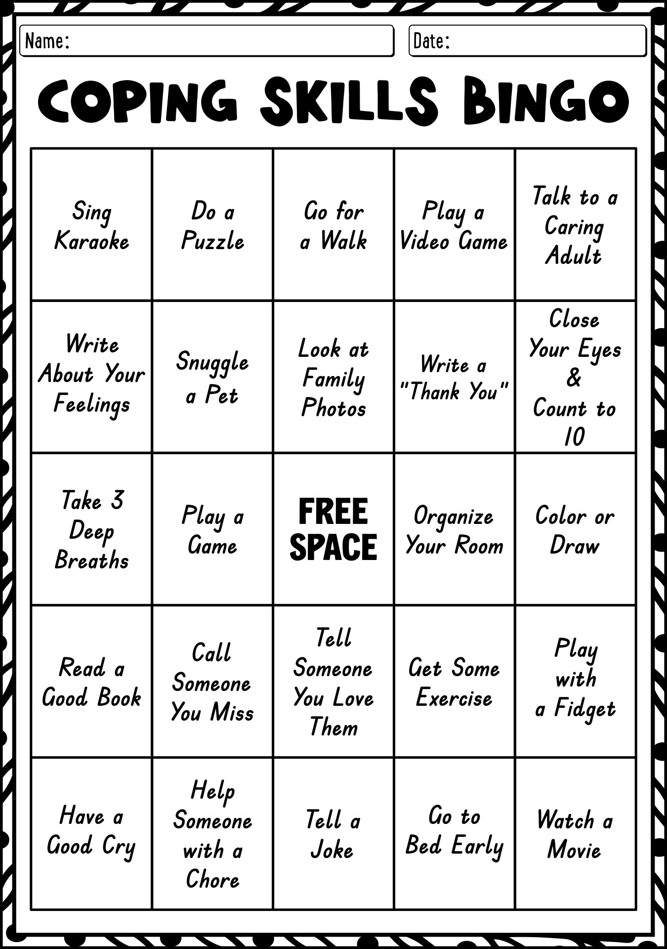 11 Free Printable Worksheets Coping Skills Free PDF At 11 Free Printable Worksheets Coping Skills Free PDF At