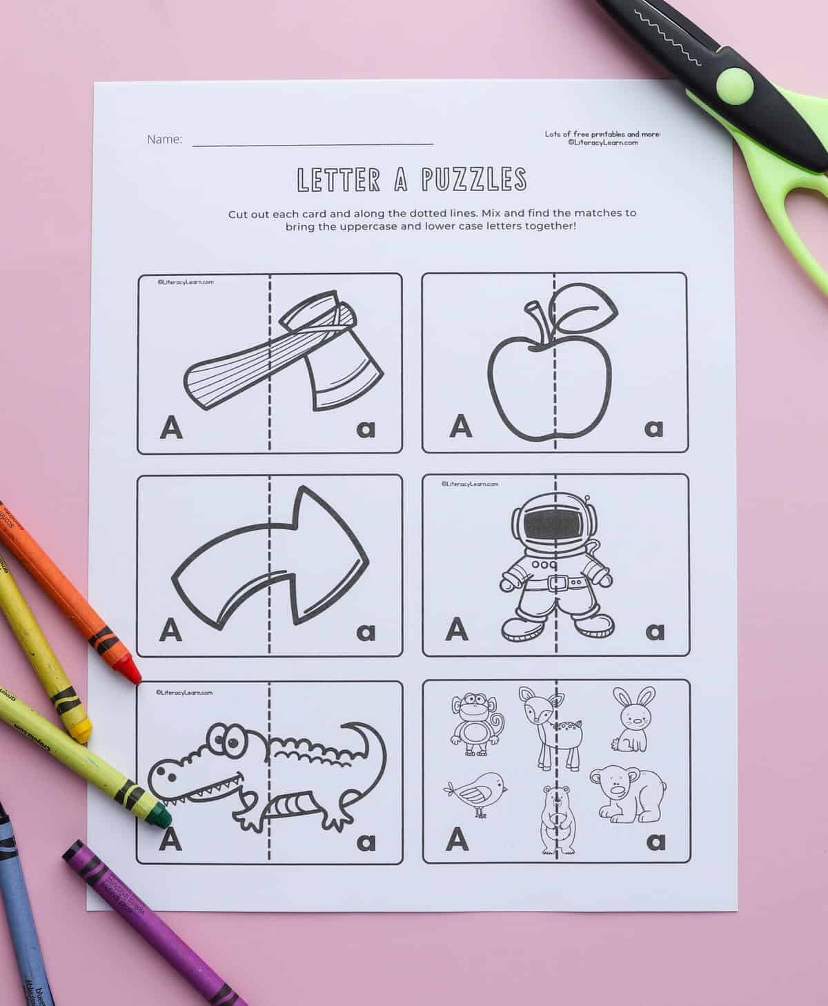 11 Letter A Worksheets For Preschool K Free Printables Literacy Learn