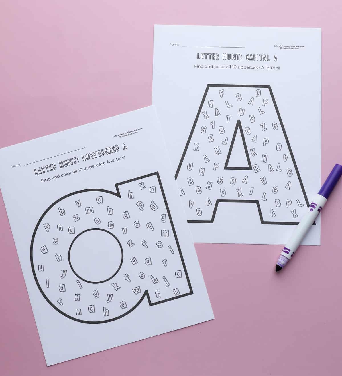 11 Letter A Worksheets For Preschool K Free Printables Literacy Learn