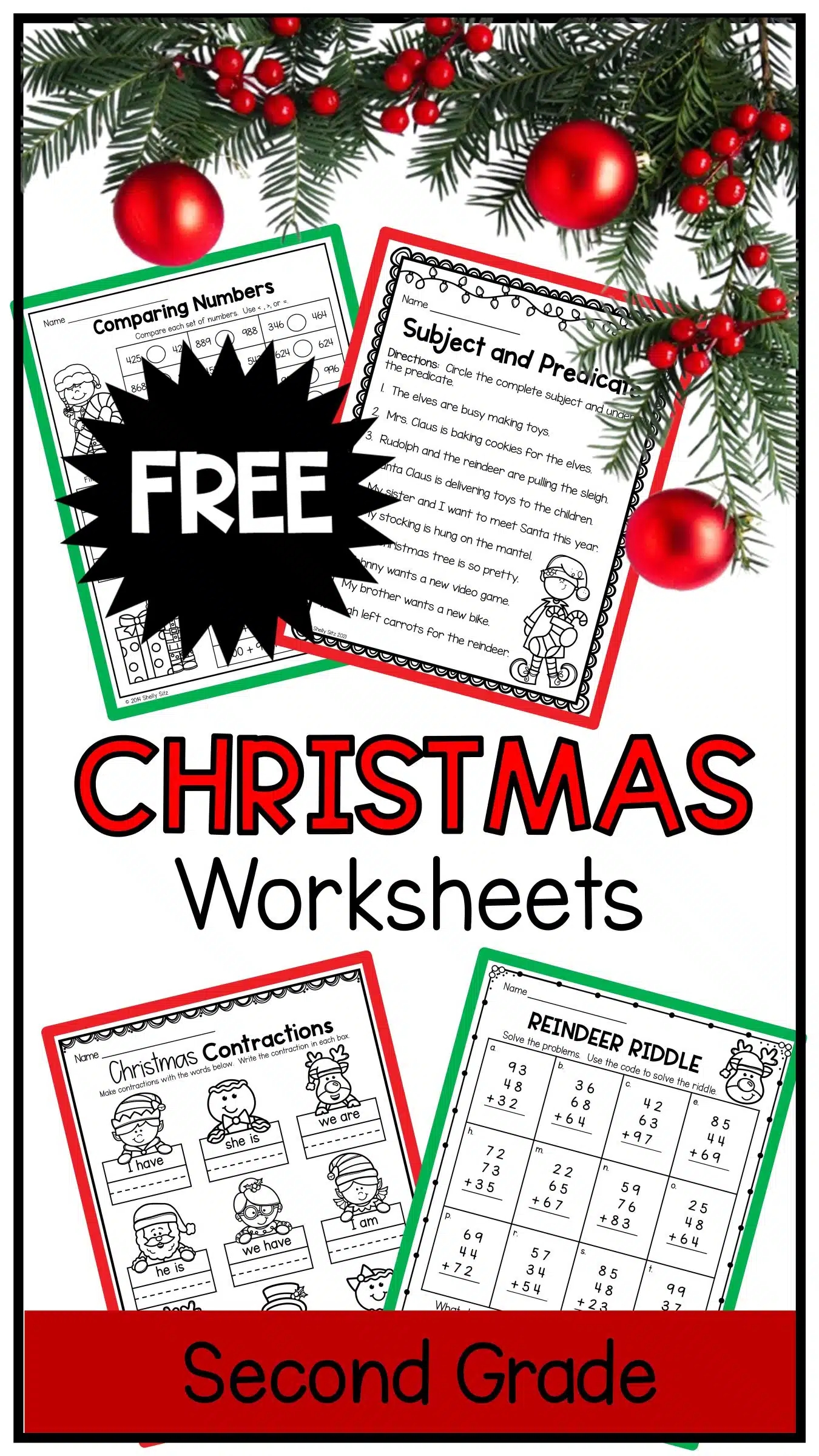 Christmas Printable Worksheets