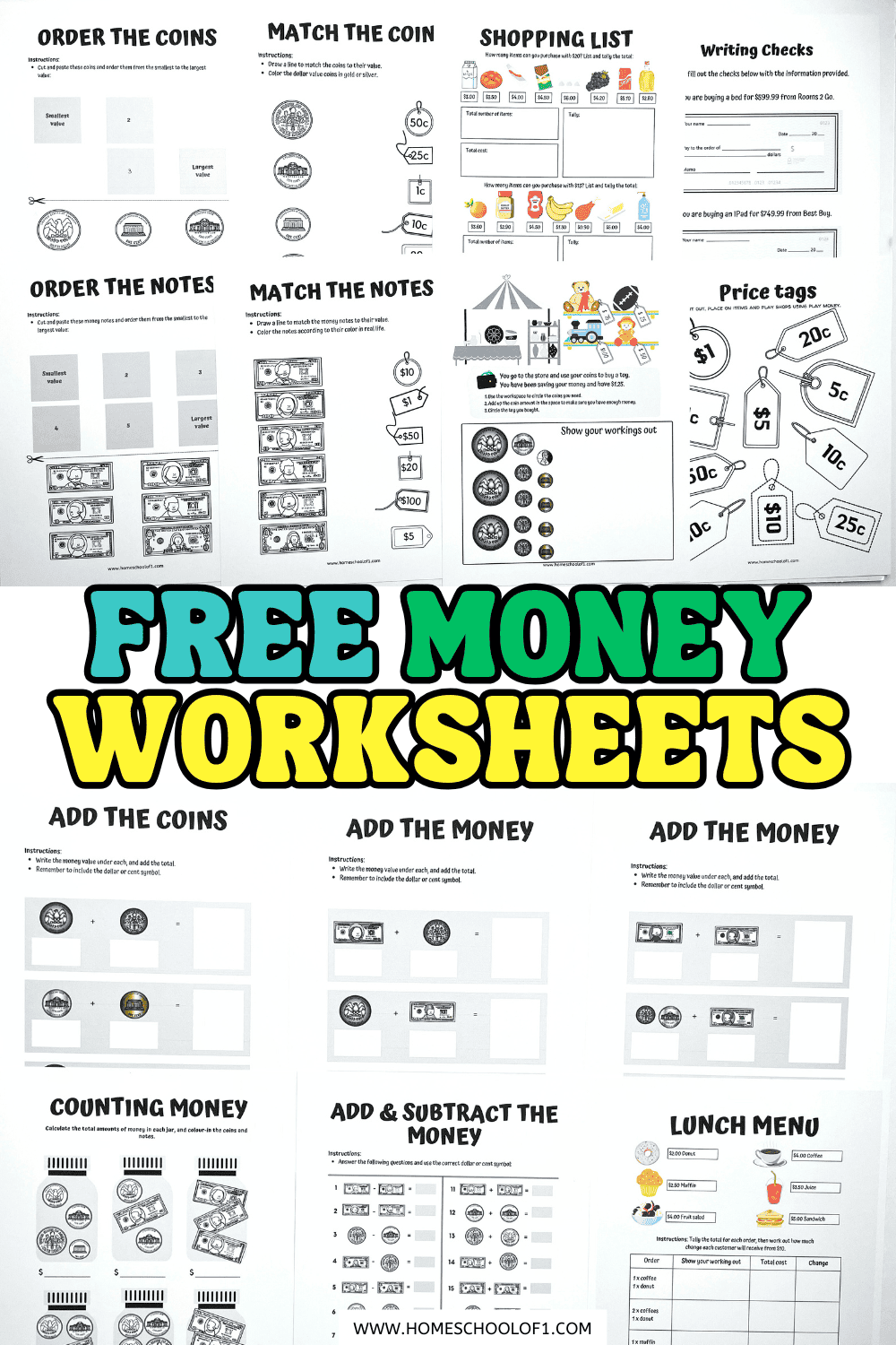 14 Free Printable Money Worksheets For Kids Of All Ages