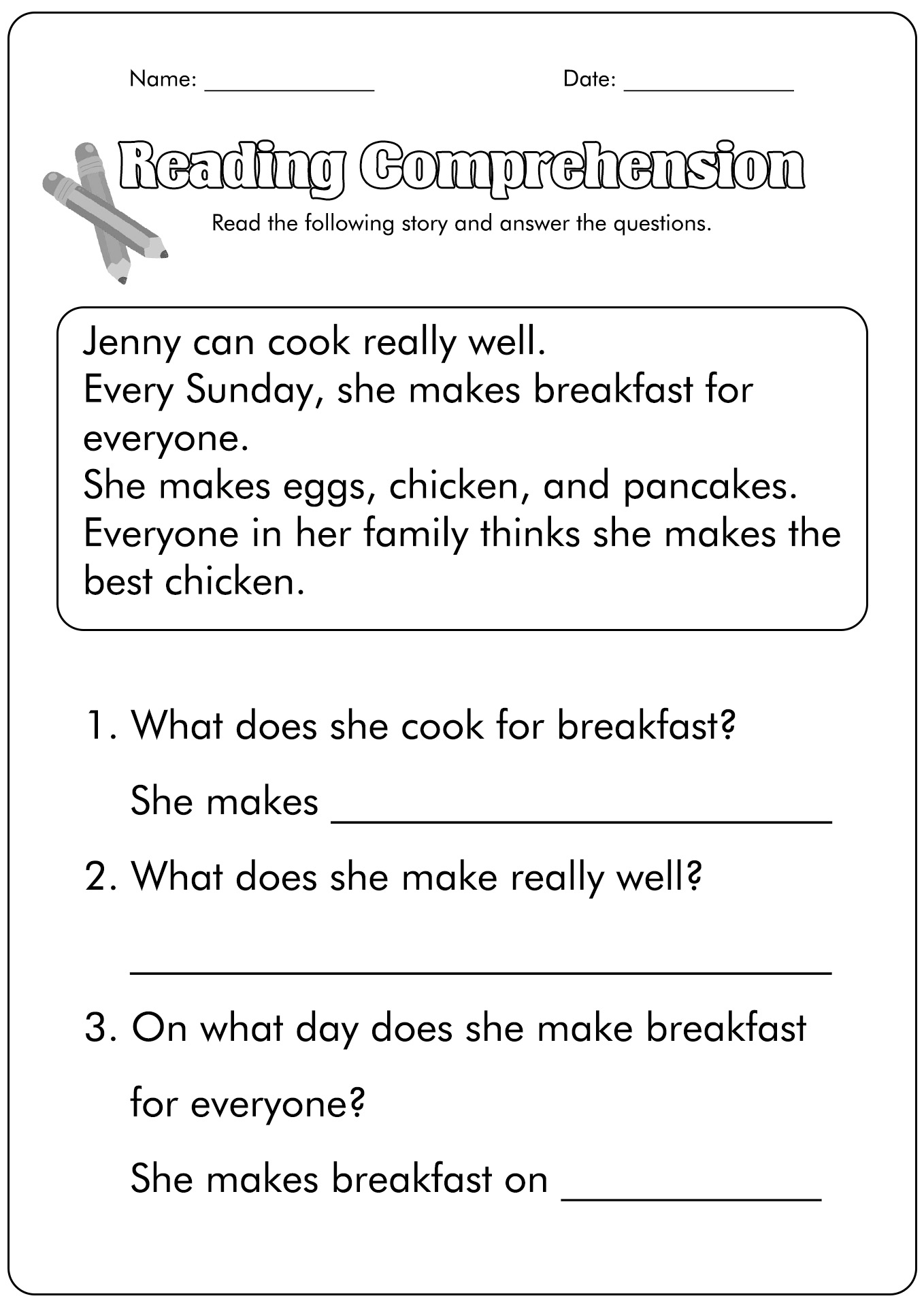 15 First Grade Reading Comprehension Worksheets Free PDF At Worksheeto 15 First Grade Reading Comprehension Worksheets Free PDF At Worksheeto