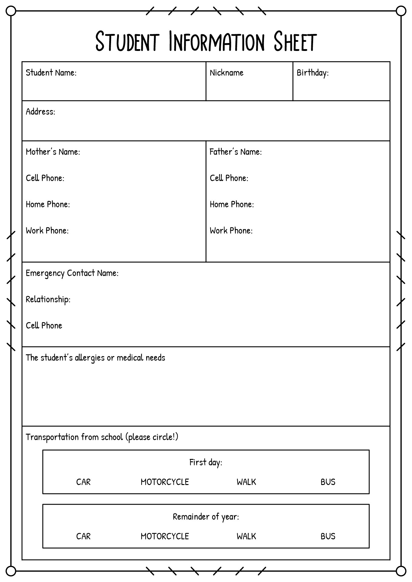 15 Student Getting To Know You Worksheet Free PDF At Worksheeto