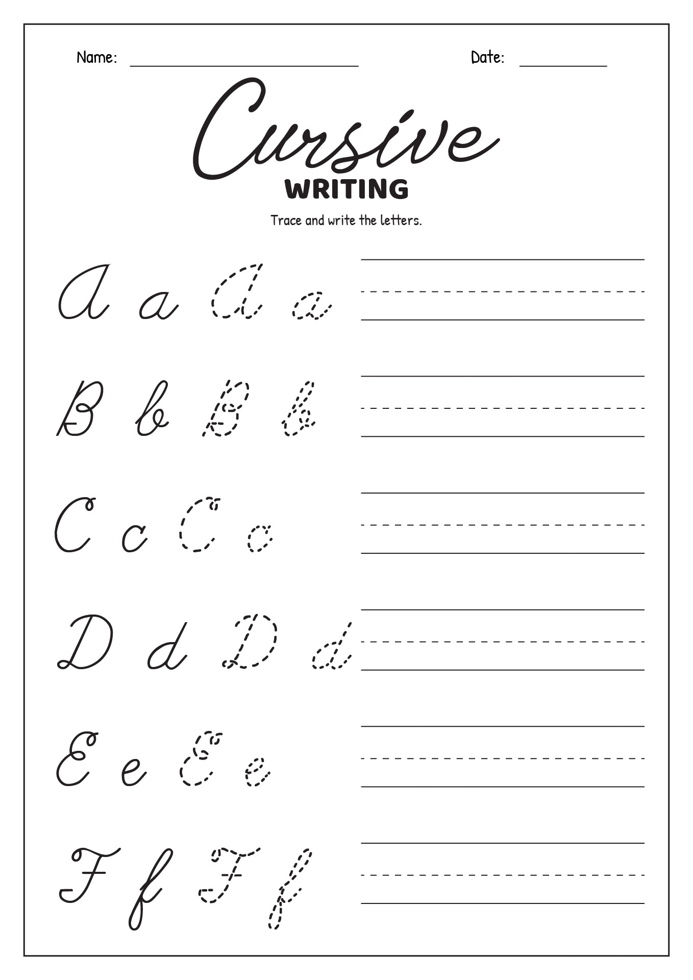 16 Cursive Writing Worksheets For 3rd Grade Free PDF At Worksheeto