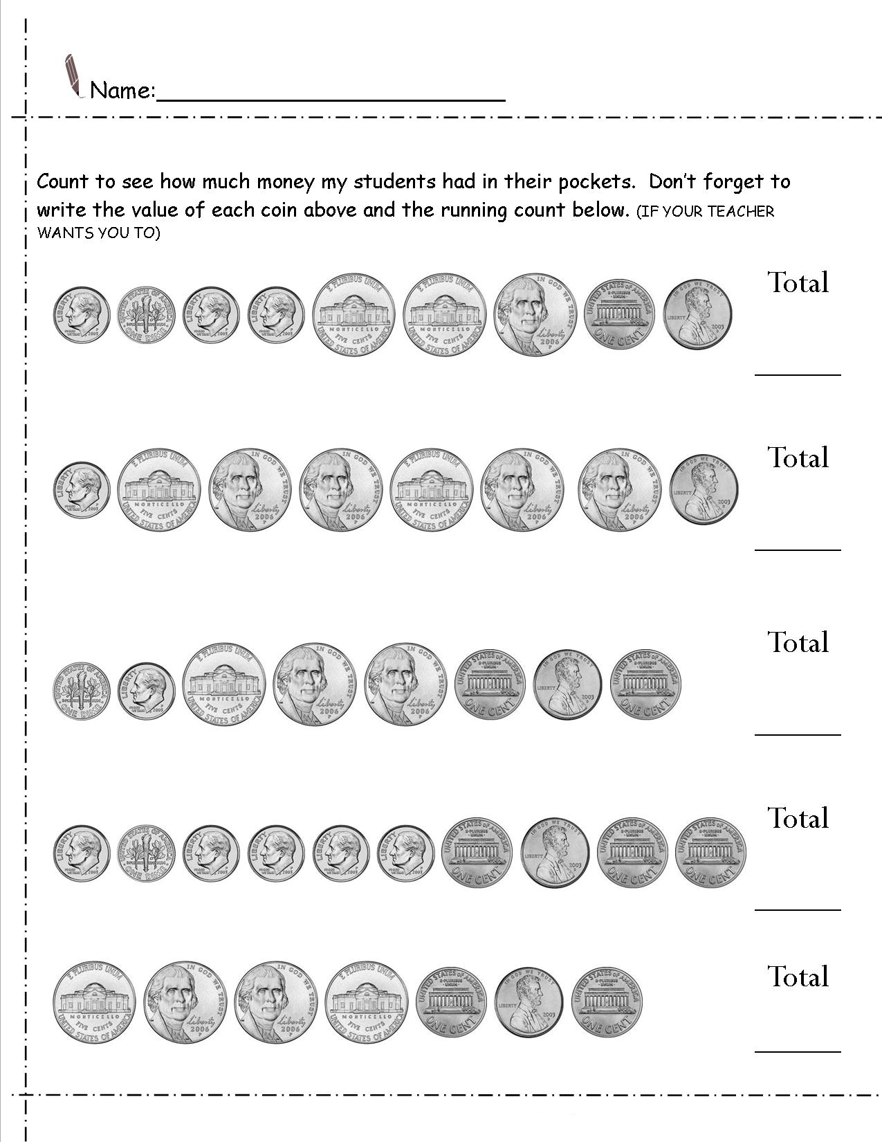 2nd Grade Money Worksheets Best Coloring Pages For Kids