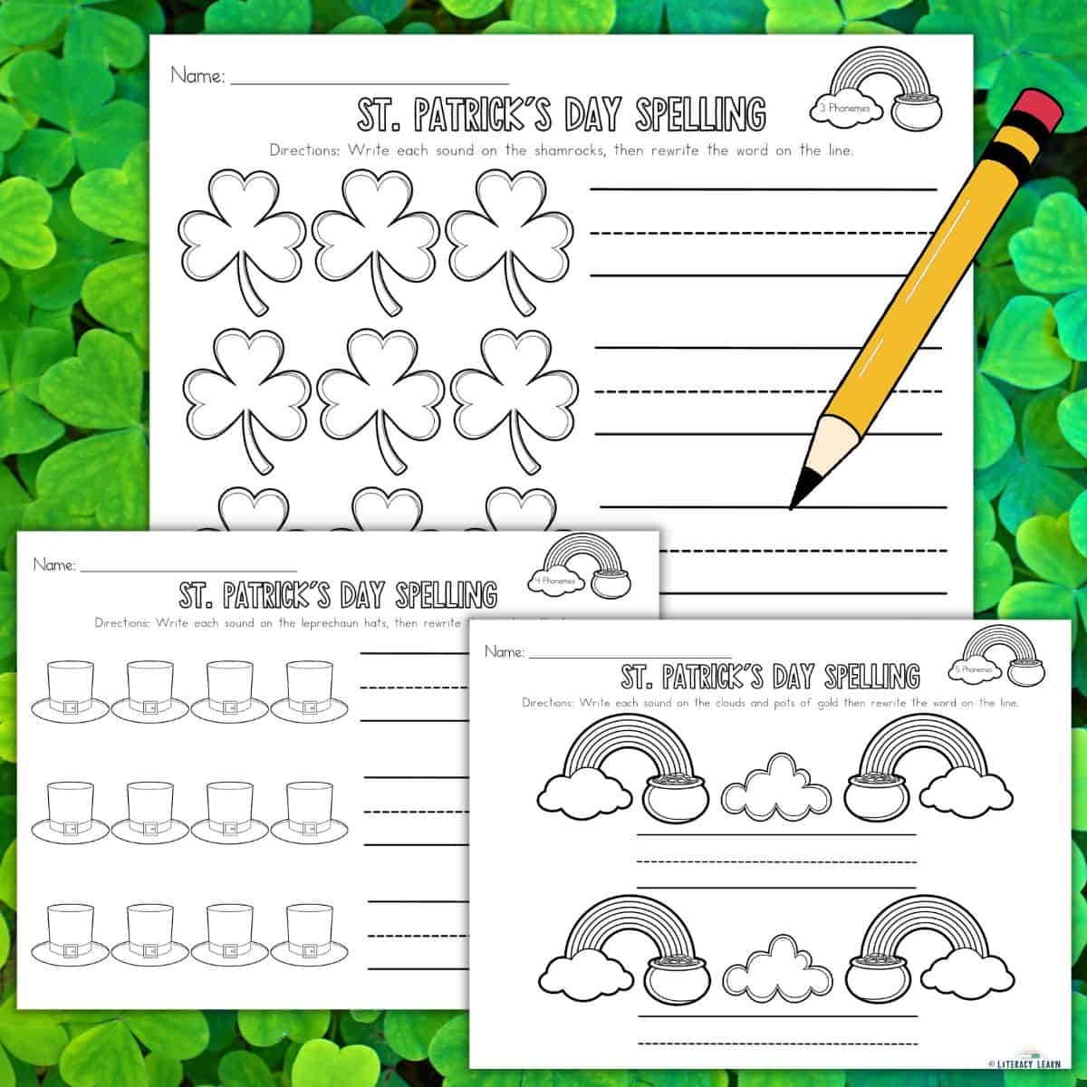 3 Free St Patrick s Day Word Mapping Worksheets Literacy Learn