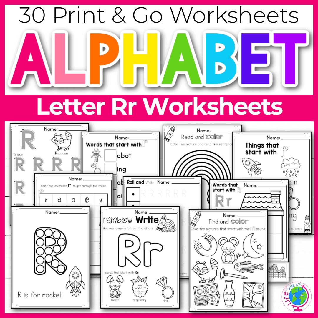 30 Free Printable Letter R Alphabet Worksheets For Kids 30 Free Printable Letter R Alphabet Worksheets For Kids