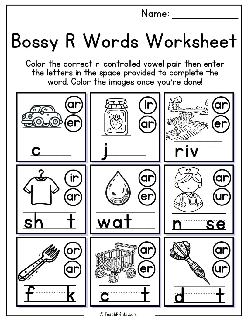 Printable Phonics Worksheets