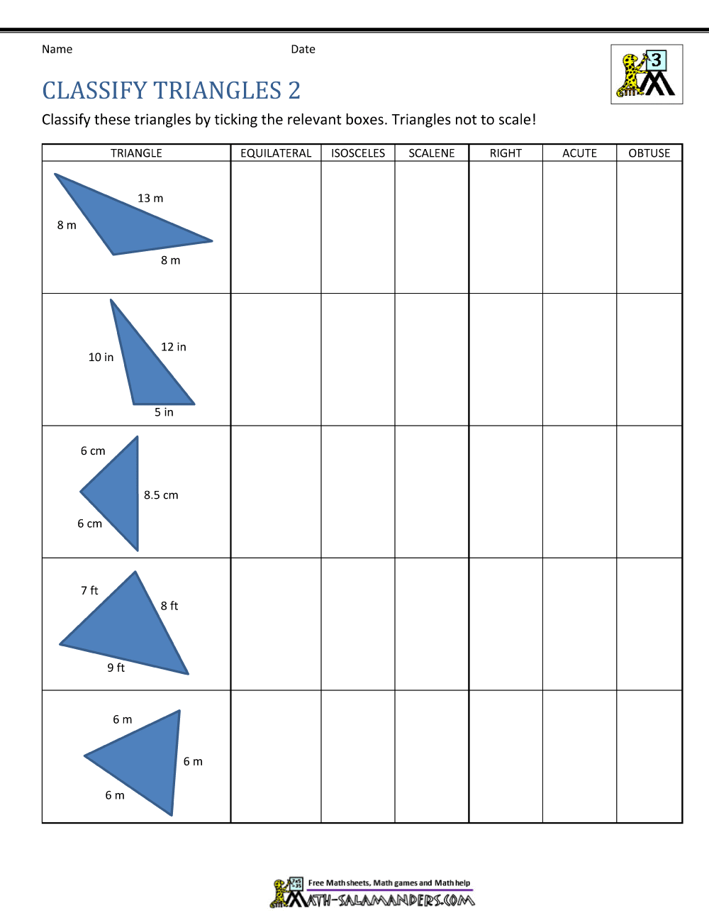 Free Printable 3rd Grade Math Worksheets