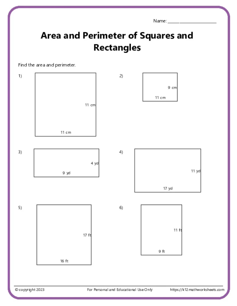 Printable Worksheets For 3rd Grade
