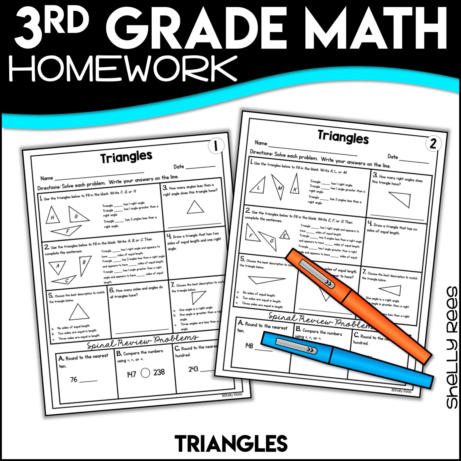 Worksheets For 3rd Graders Printable