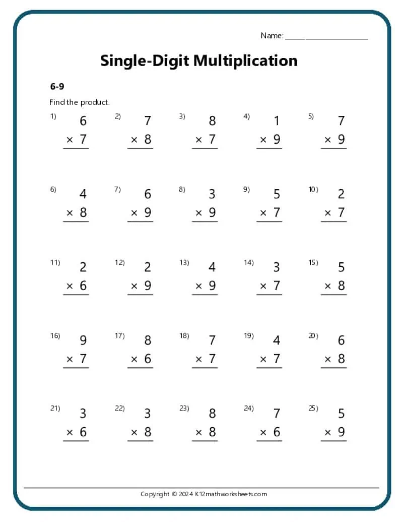 Free Printable 3rd Grade Multiplication Worksheets Free Printable 3rd Grade Multiplication Worksheets