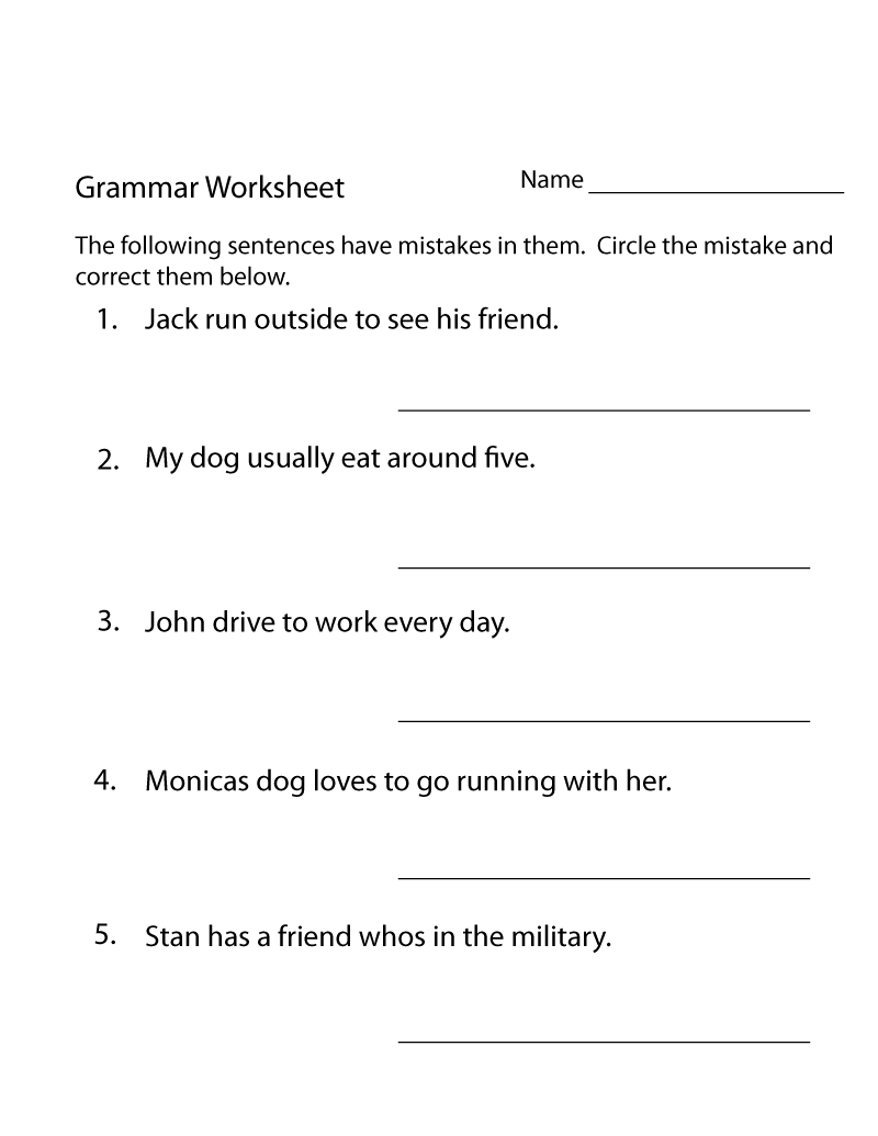 Printable Reading Worksheets For 3rd Grade