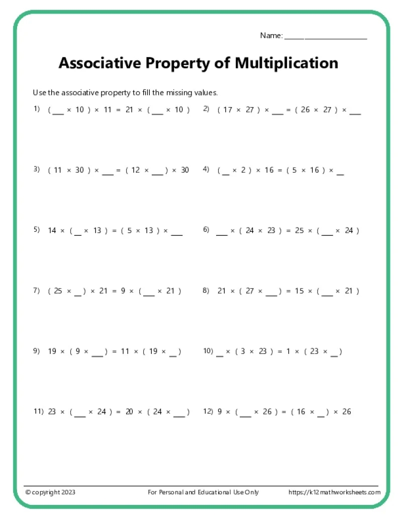 4th Grade Algebra Worksheets K12 Math Worksheets