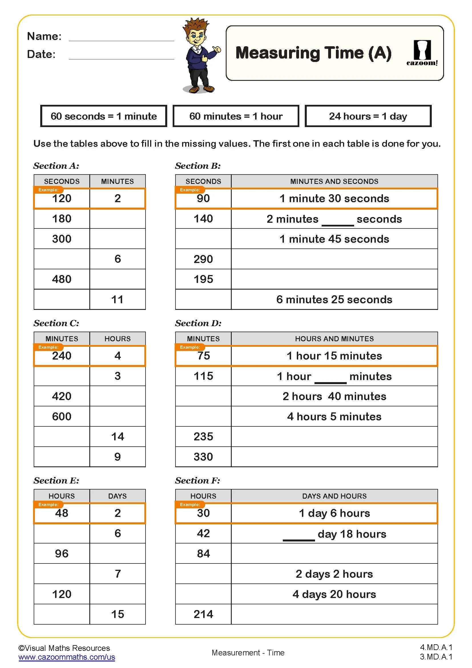 4th Grade Math Worksheets PDF Printable Math Worksheets
