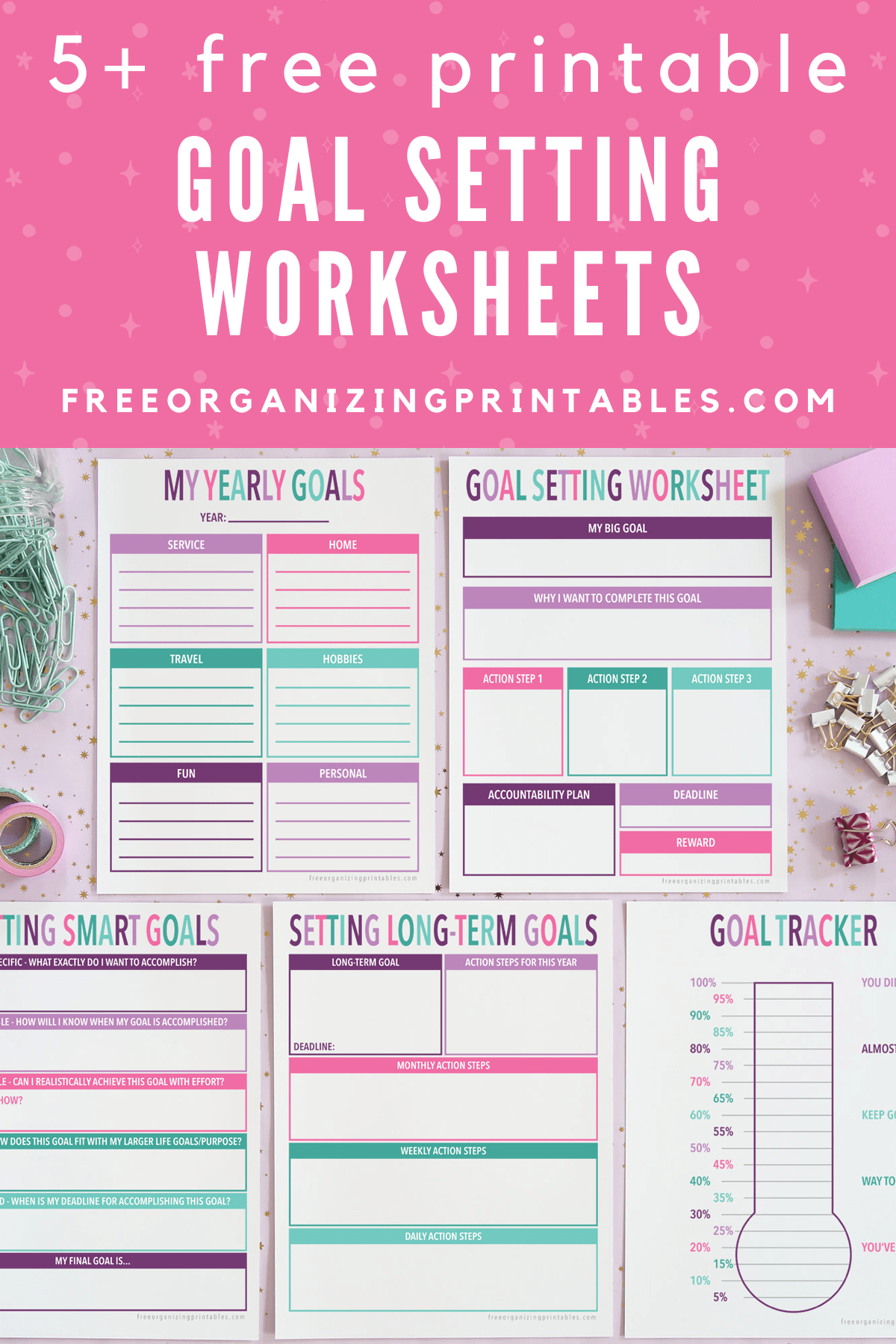 5 Free Printable Goal Setting Worksheets That Get Results