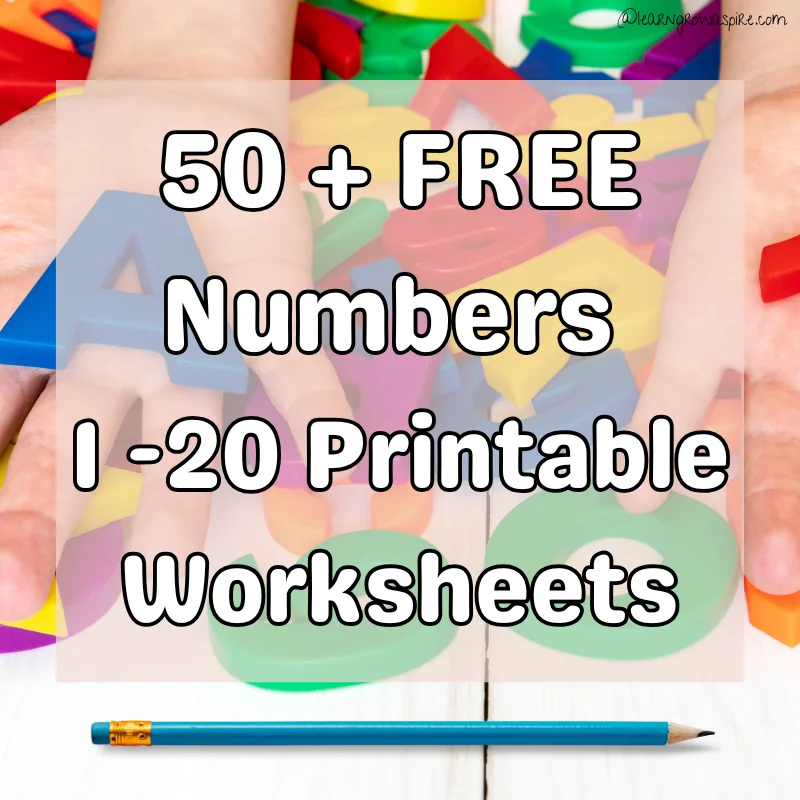 50 Free Tracing Numbers 1 20 Worksheets Learn Grow Aspire