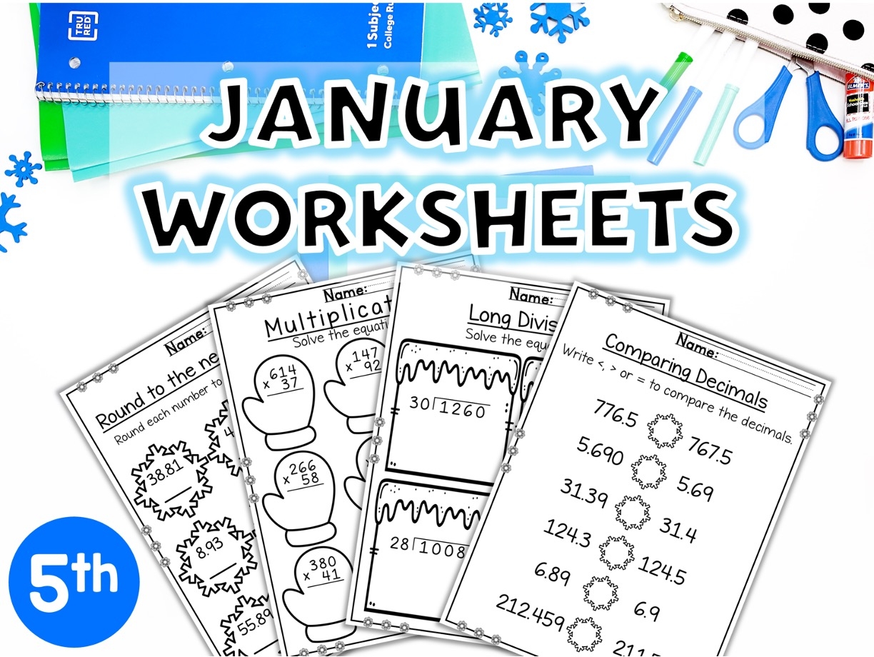 Math Worksheets For 5th Graders Free Printable