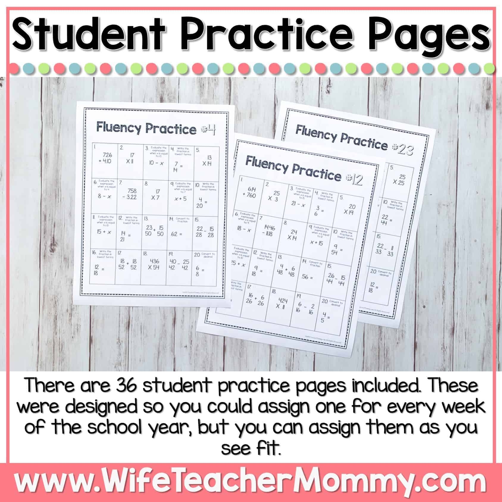 Printable 6th Grade Math Worksheets