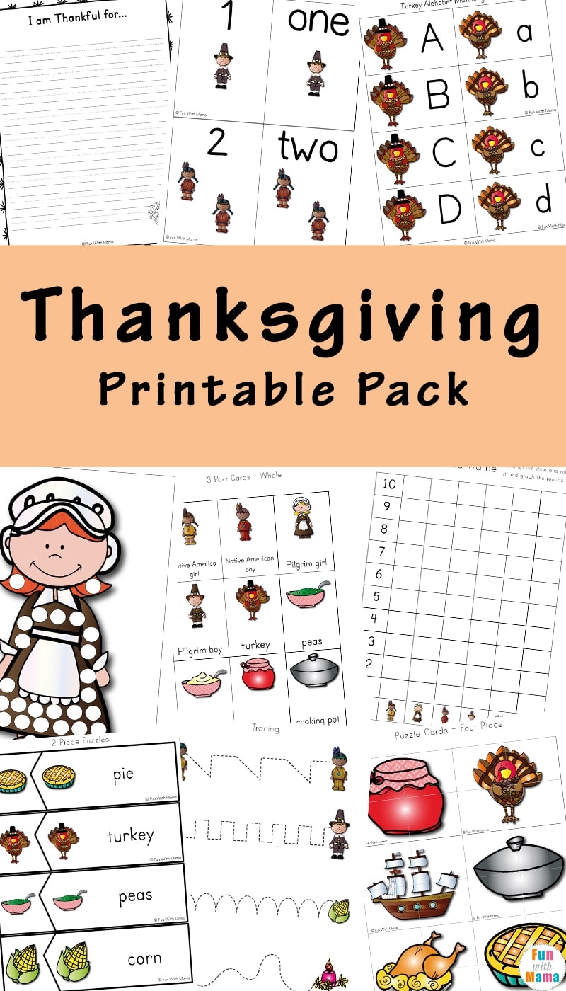 A Thanksgiving Printable Pack For Learning History U0026 More 