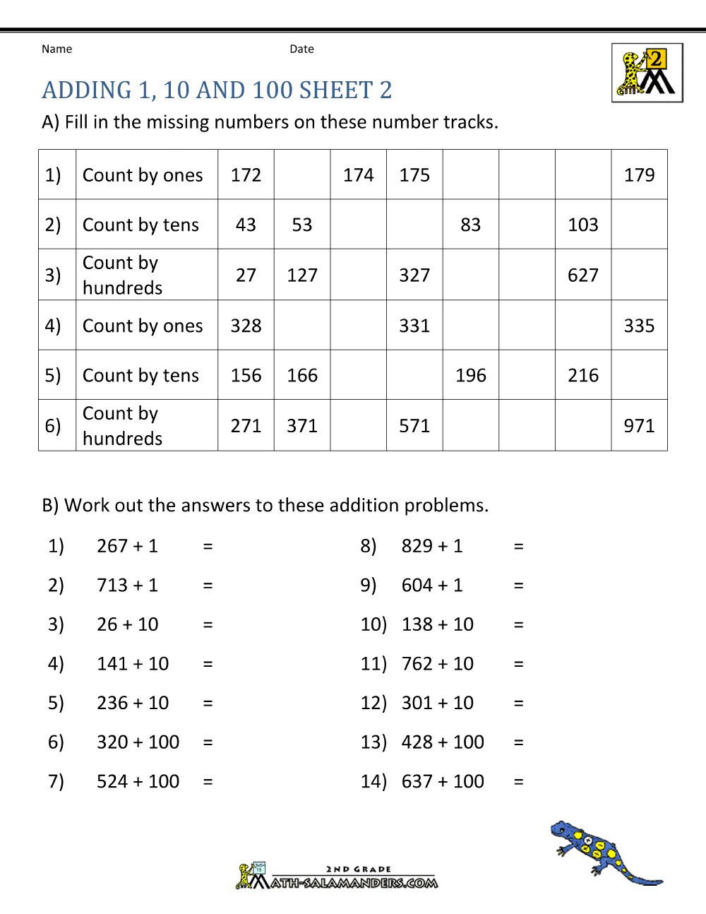 Printable Addition Worksheets
