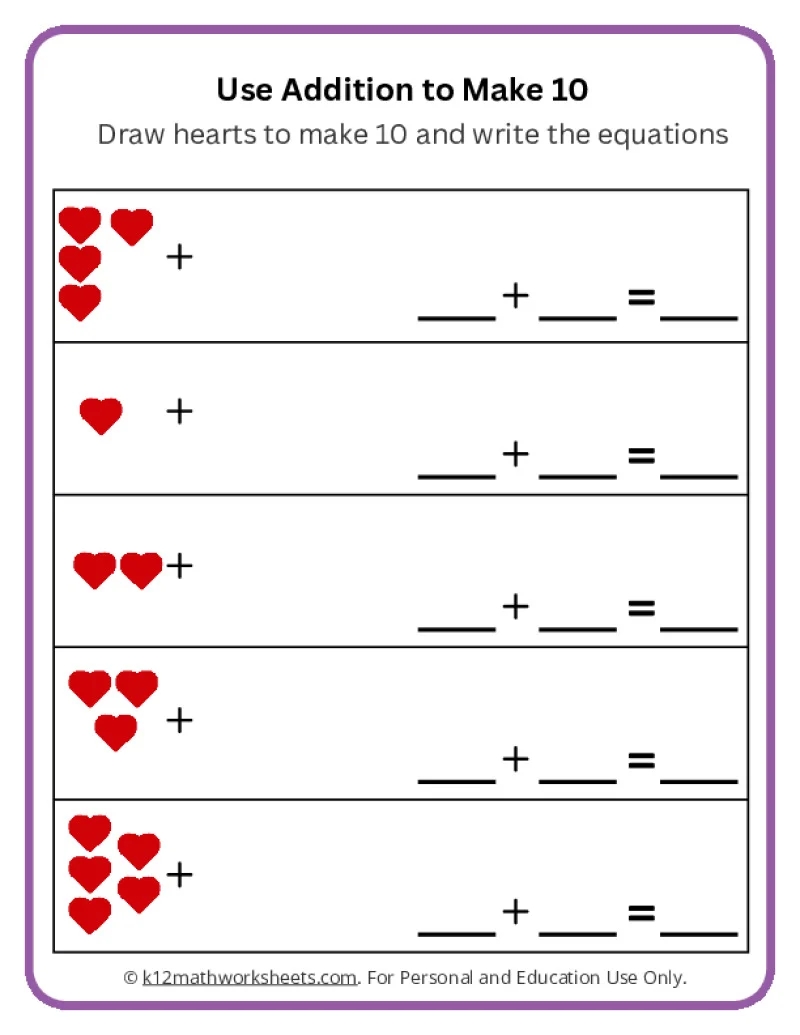 Addition Worksheet Printable