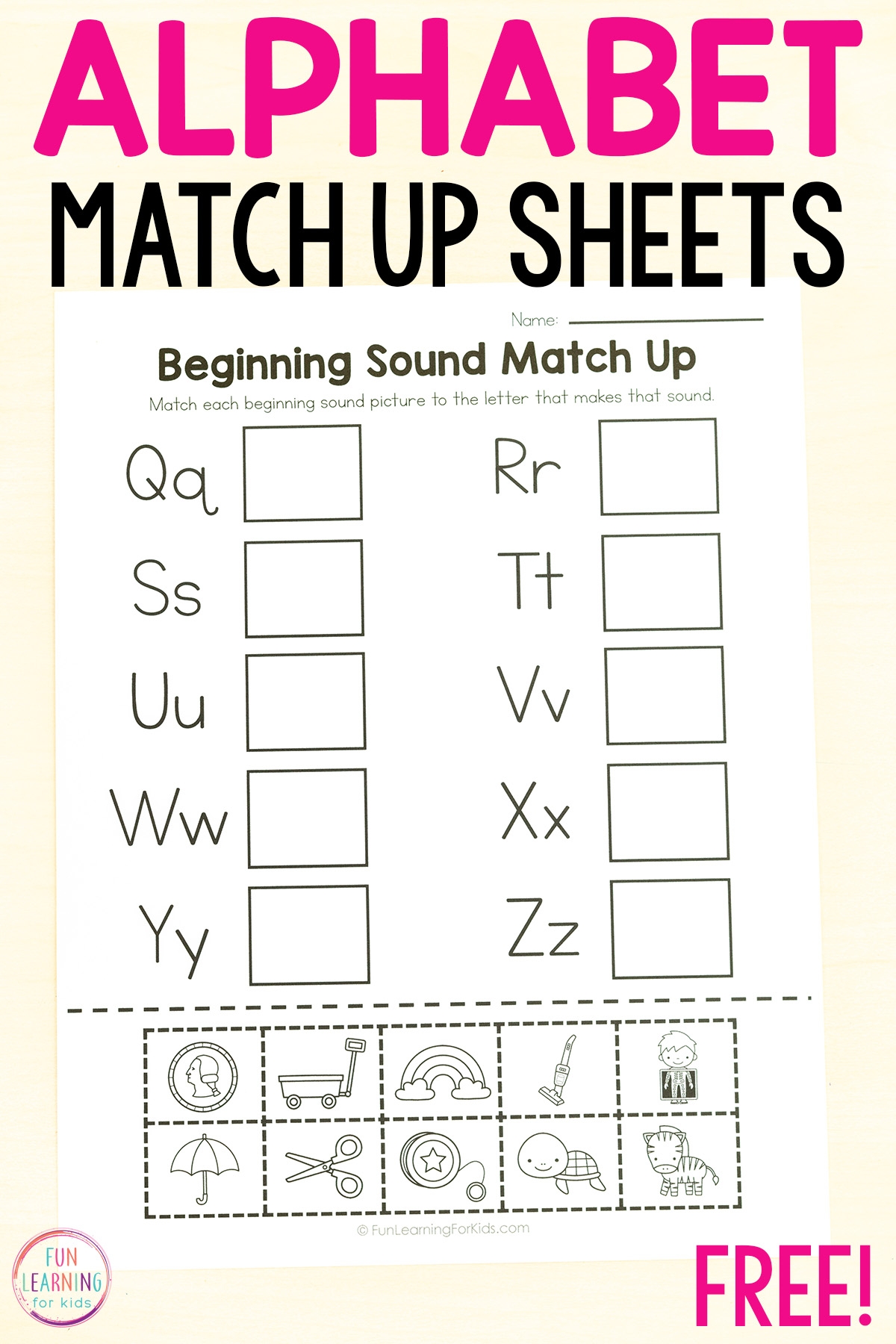 Free Printable Letter Matching Worksheets Free Printable Letter Matching Worksheets