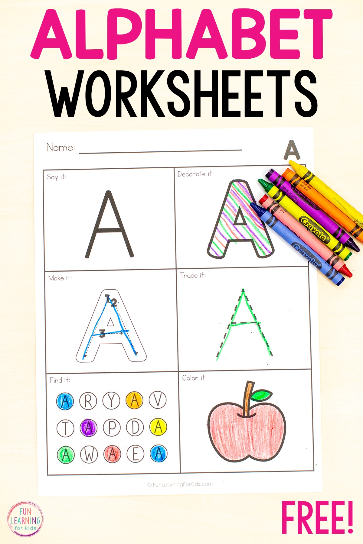 Free Printable Letter A Worksheets Free Printable Letter A Worksheets