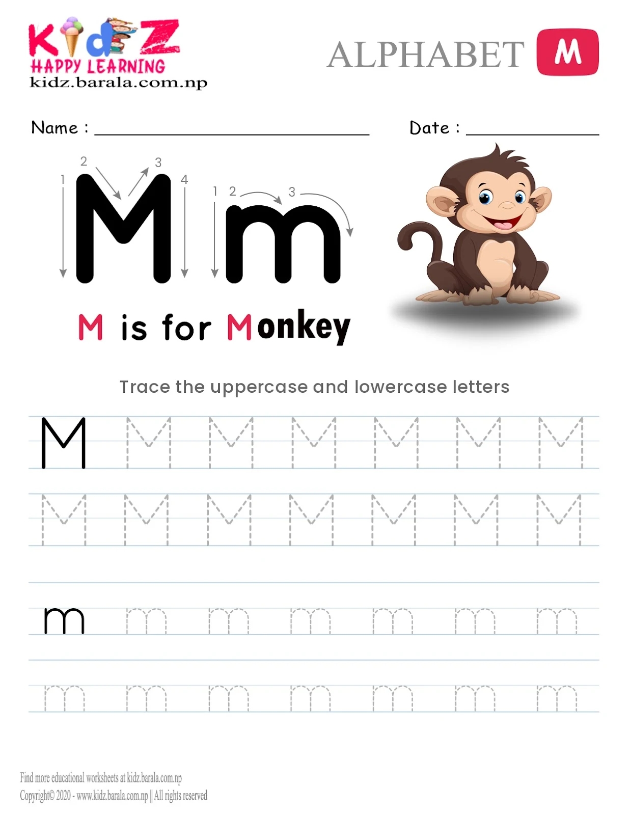 Alphabet M Tracing Image And Worksheets For Toddlers With Audio Alphabet M Tracing Image And Worksheets For Toddlers With Audio