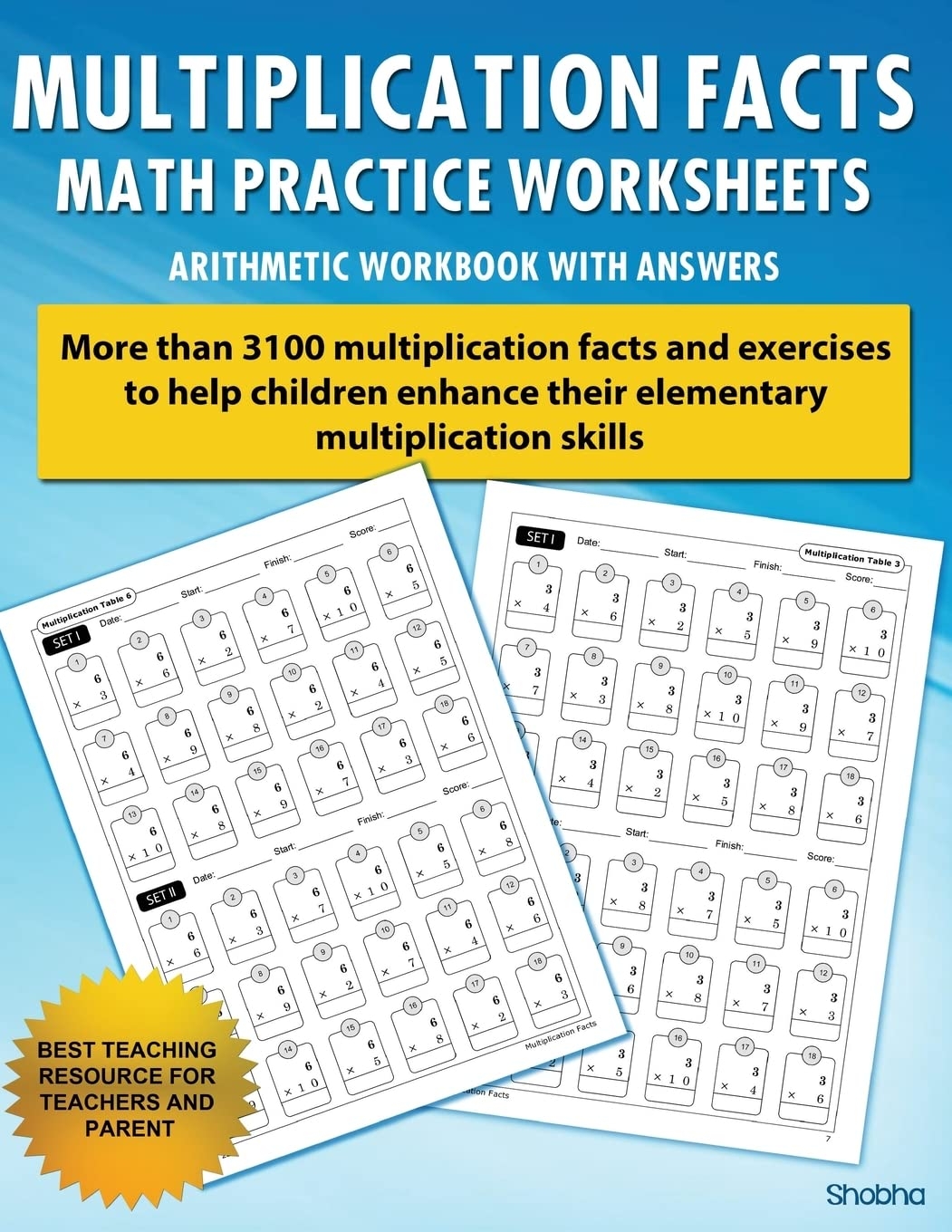Printable Multiplication Facts Worksheets