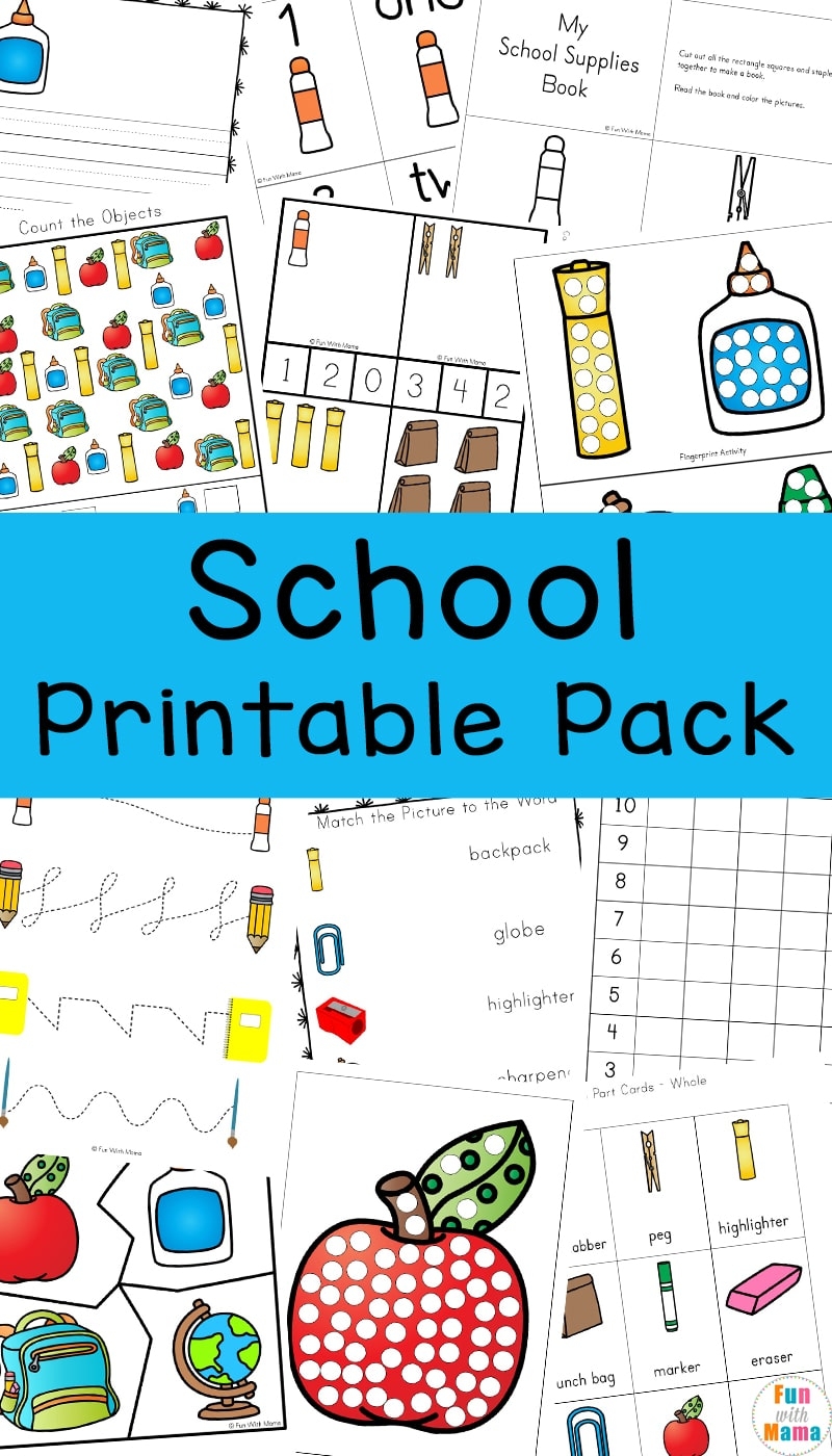 Free Printable Back To School Worksheets
