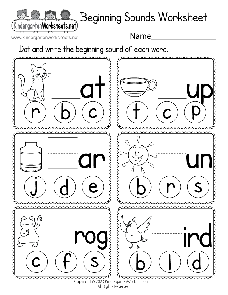 Beginning Sounds Worksheet Free Printable Digital U0026 PDF 