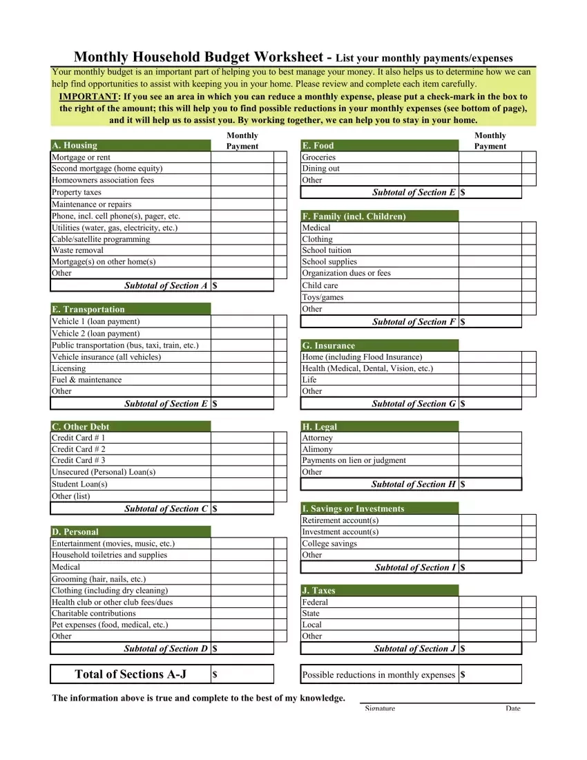Blank Budget Template Fill Out Printable PDF Forms Online Blank Budget Template Fill Out Printable PDF Forms Online