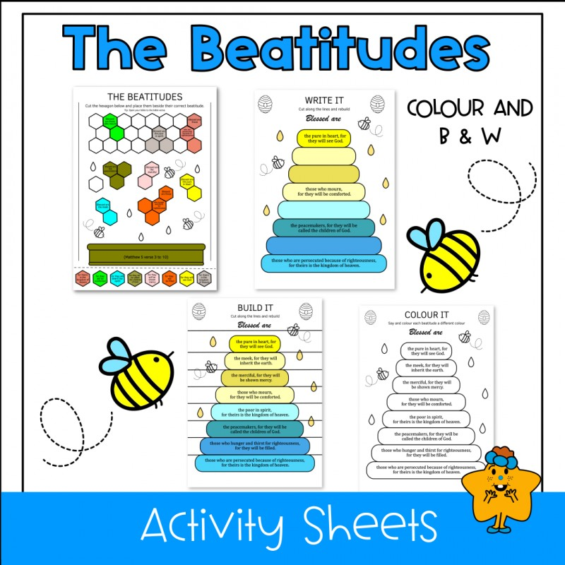 Free Printable Beatitudes Worksheet Pdf