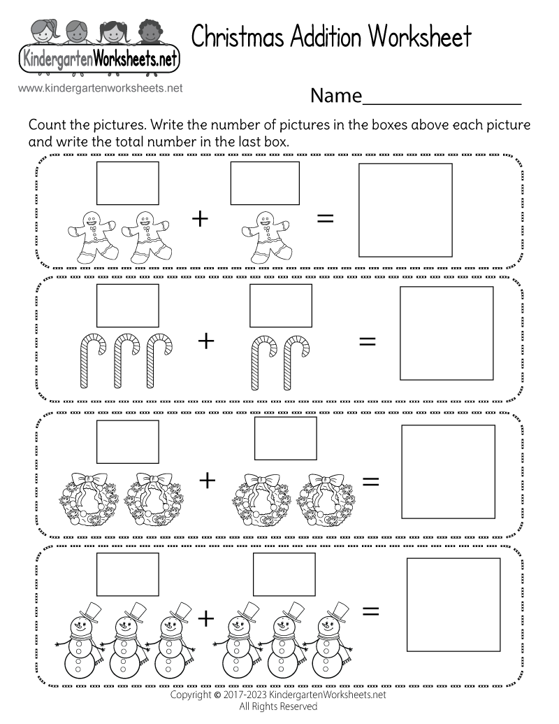 Free Printable Addition Worksheets