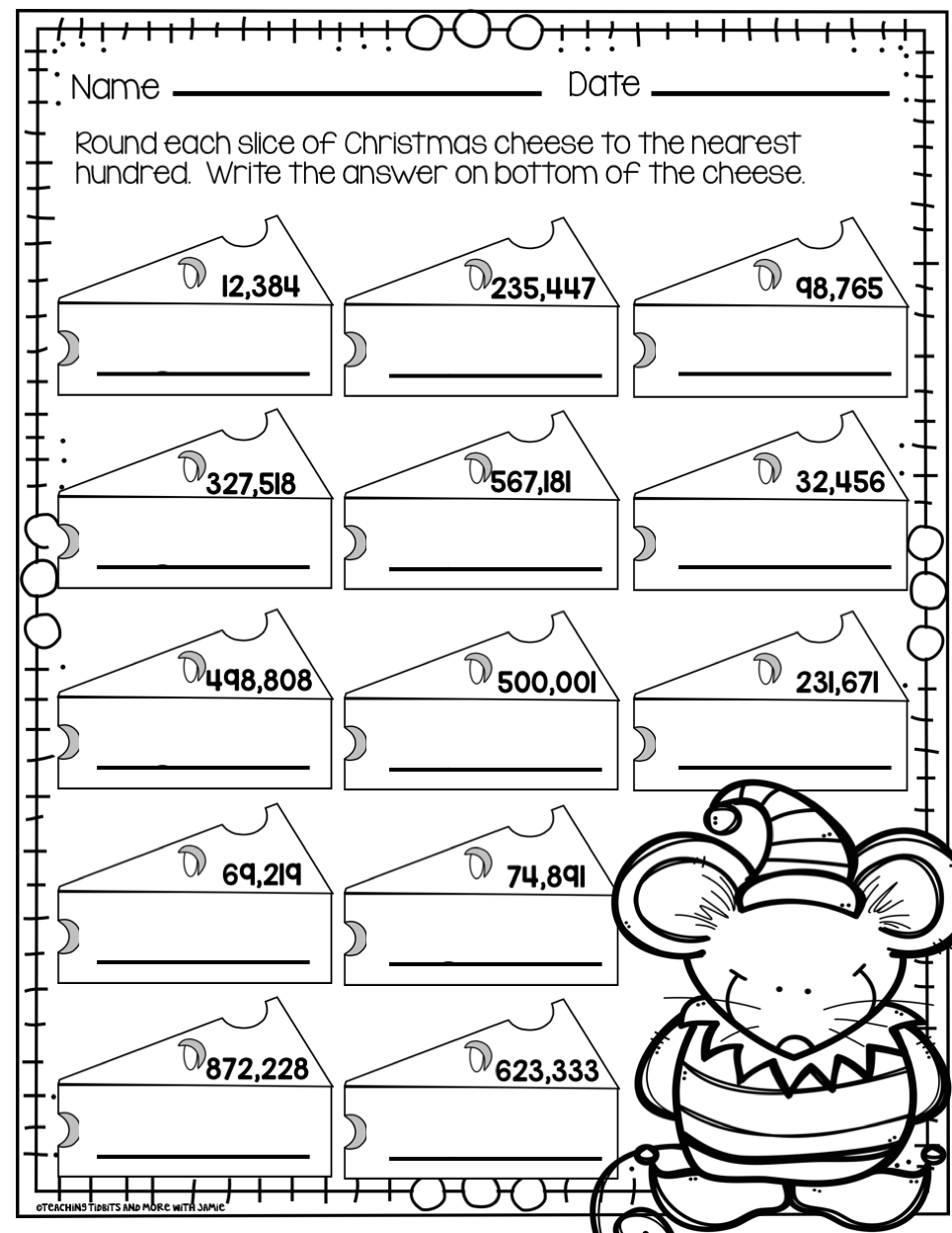 Christmas Math Worksheets Grades 3 5 Teaching Tidbits And More Christmas Math Worksheets Grades 3 5 Teaching Tidbits And More