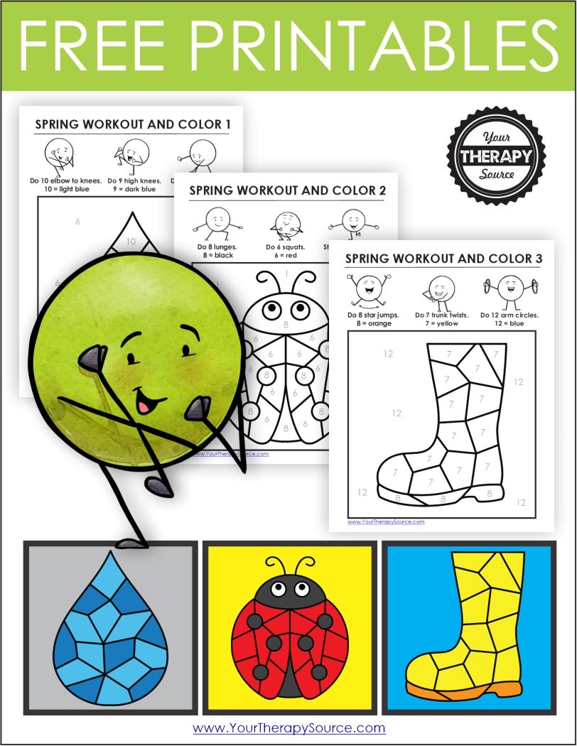Color By Number Spring Worksheets FREE Printables Your Therapy Source Color By Number Spring Worksheets FREE Printables Your Therapy Source