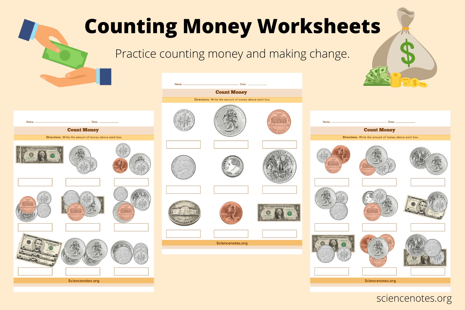 Counting Money Worksheets Counting Money Worksheets