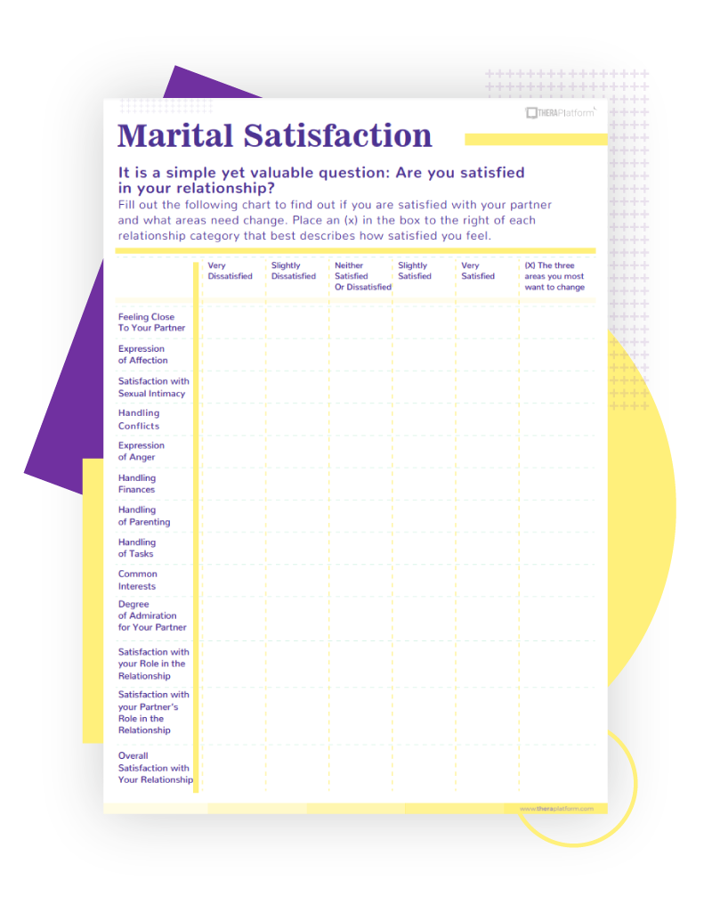 Free Printable Couples Therapy Worksheets